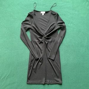 TOPSHOP long sleeve mini dress